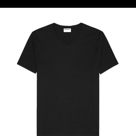 Black V-Neck T-ShirtGemrock Mens V-Neck Short Sleeve Tee - Picture 4 of 4